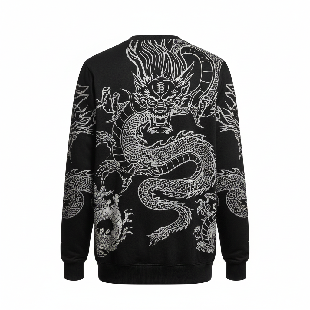 Dragon Sweatshirt Back View